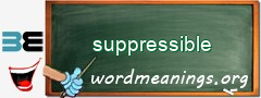 WordMeaning blackboard for suppressible